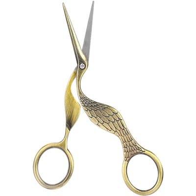 Vintage Handwerkschaar Vogelvorm Roestvrij Staal Scherp Punt Naaien Borduurschaar Goud brons