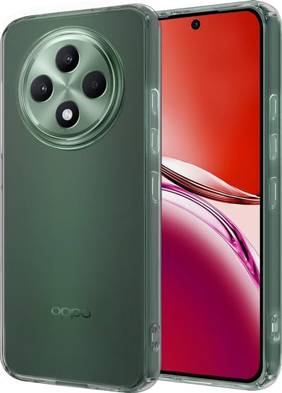 Hoesje - Geschikt voor Oppo Reno 12 F - Sterk & Shockproof - Hoes Cover - Siliconen Case - Transparant