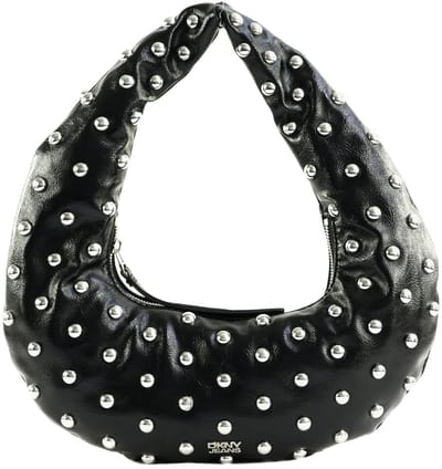 DKNY schoudertas Katya Shoulder Bag Black / Silver zwart