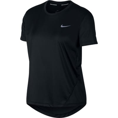 Nike Miler Top S/S Hardloopshirt Dames - Maat M