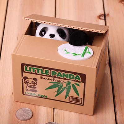 Panda Spaarpot Kinderen Spaarpot Geautomatiseerde Kat Dief Spaarpotten Speelgoed Cadeau voor Kinderen Munt Spaarvarken Spaardoos Kerstcadeau