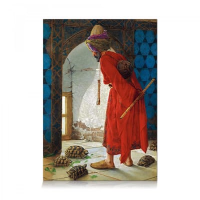 The Tortoise Trainer- 1000 Stukjes Puzzel- Klassiek Ottomaans Kunstwerk - Kaplumbağa Terbiyecisi - Tortoise Trainer