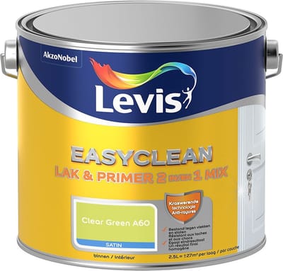 Levis - Easyclean Lak & Primer 2-In-1 Mix - Clear Green A60 - Mengverf - 2,5 L