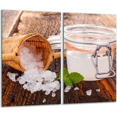TMK ArtDeko - Glas Snijplank - 30x52 cm - Inductie - Decoratief