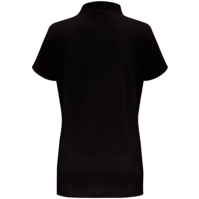 Asquith & Fox Dames/Dames Korte Mouwen Contrast Poloshirt (Zwart / Rood)