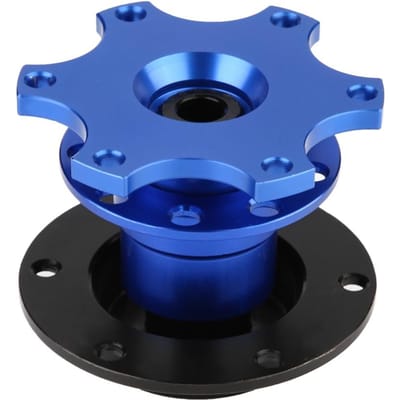 Adaptateur à dégagement rapide pour moyeu de volant de voiture Kit Snap Off avec vis(rouge) Blue
