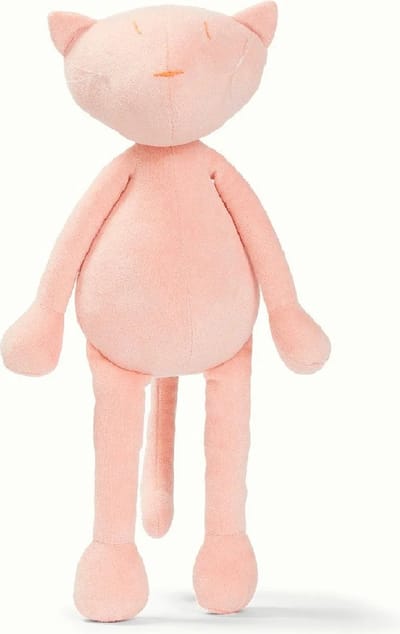 Adada - handgemaakte Franse knuffels - Gisel, de roze kat - 34cm