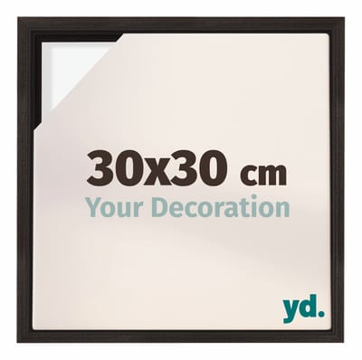 Your Decoration - Baklijst 30x30 cm - Eiken Donker - Baklijst voor Canvas - MDF - Lyon