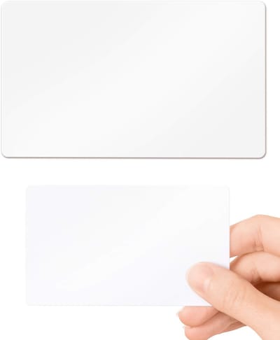 Dailygoods- PVC-kaarten 760 micron - CR80-formaat 86 x 54 mm - Hoogglans kunststof - Geschikt voor ID-kaartprinter - Blanco kaarten - Ideaal voor identiteitskaarten