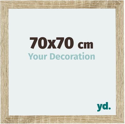 Your Decoration - Fotolijst 70x70 cm - MDF - Sonoma Eiken - Mura