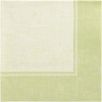 50 Servetten ROYAL Collection 1/4 vouw 40 cm x 40 cm lichtgroen Linum