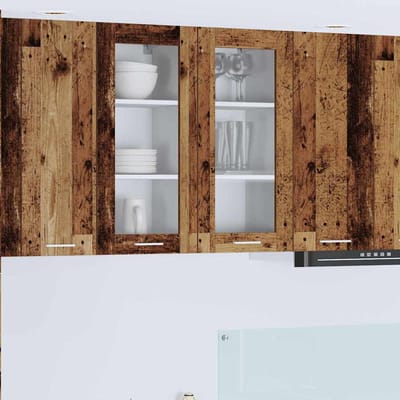 vidaXL - Hangkast - Oudhout - 40 - x - 31 - x - 80 - cm - Bewerkt - hout