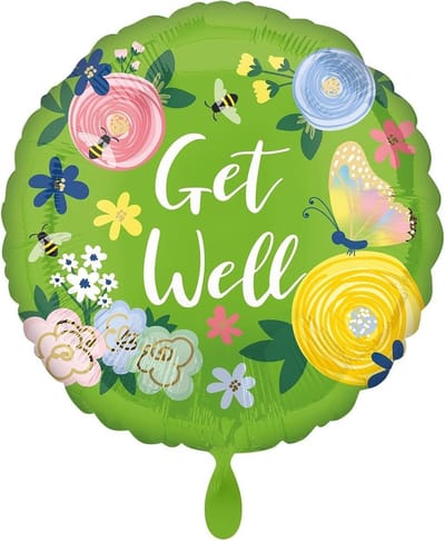 Amscan Ballon Get Well Floral Garden 43 Cm Folie
