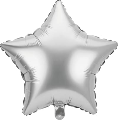 Foil balloon - Star silver