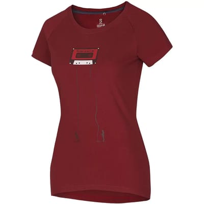 Dames-T-shirt Ocun Raglan T wine