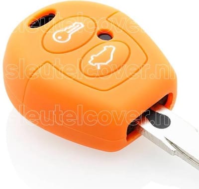 Autosleutel Hoesje geschikt voor Ford - SleutelCover - Silicone Autosleutel Cover - Sleutelhoesje Oranje