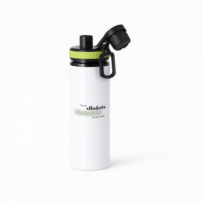 Hacebo® - voor de allerbeste bonuszus van de wereld waterfles met draaidop groen - Zus - de beste bonuszus - verjaardagscadeau - verjaardag - cadeau - cadeautje voor zus - zus artikelen - kado - geschenk - gift - water fles - 850ML