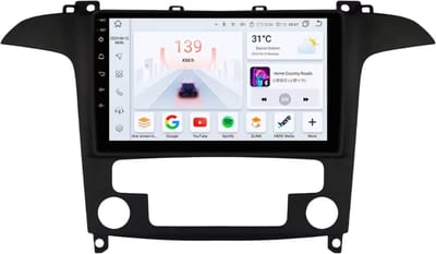 Autoradio met bluetooth - Carplay - Voor Ford S-Max (2007-2015) - Geschikt voor Apple en Android - Stereo - Navigatie - Navigatiesysteem auto - 3GB 32GB