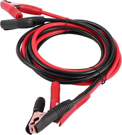 Startkabels Auto - Noodaccu Kabels - Accu Starten - Puur Koperen Klemmen - 4 Meter - Rood