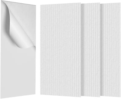 ACXIN 3D Akoestische Wandpanelen Zelfklevend - Wit - Geluidsisolatie Geluidsdemping Akoestische Wandbekleding 3D Wanddecoratie Interieur - 12 Stuks