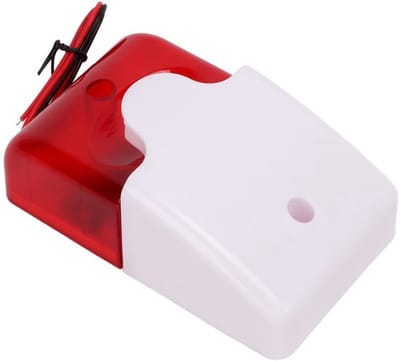 Allecto - Rood Stroboscooplicht - Geluid en Licht Alarm