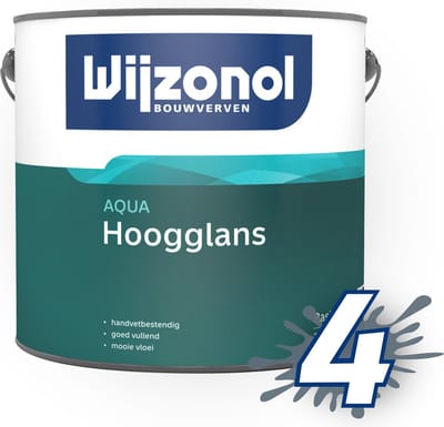 Wijzonol AQUA Hoogglans 2,5 liter - Wit