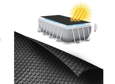 Comfortpool Solar Afdekzeil Pro | 975 x 488 cm | extra dik zwart noppenfolie | 200 micron | verwarmt en isoleert