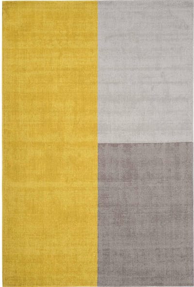 Easy Living - Blox-Rug-mustard Vloerkleed - 160x230  - Rechthoek - Laagpolig Tapijt - Modern - Meerkleurig