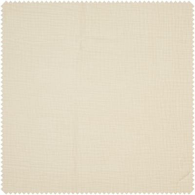 Musselin katoenen stof "Uni" - Ecru-Wit