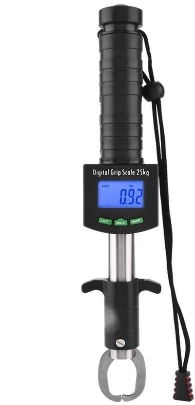 Dailygoody - Vissen Grijper - Digitale Vis Grip - 3 in 1 Functionaliteit - 25 kg/55lb - Antislip Grip - Ideaal voor Vissers - Robuuste Constructie