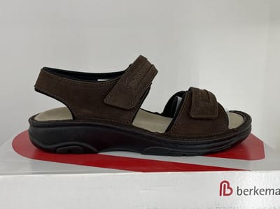 Berkemann Fabian Bruine Sandalen Maat 41,5 donkerbruin 05802-437
