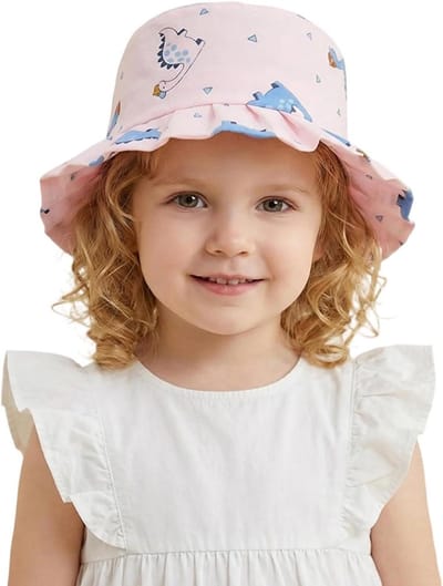Zonnehoed Kinderen - Vissershoed Baby - Strand en Buiten - Ademend Materiaal - 70 g - Gekleurd