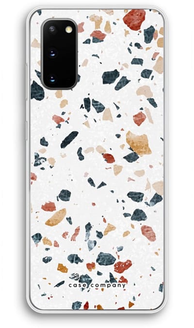 Case Company® - Hoesje geschikt voor Samsung Galaxy S20 hoesje - Terrazzo N°4 - Soft Cover Telefoonhoesje - Bescherming aan alle Kanten en Schermrand