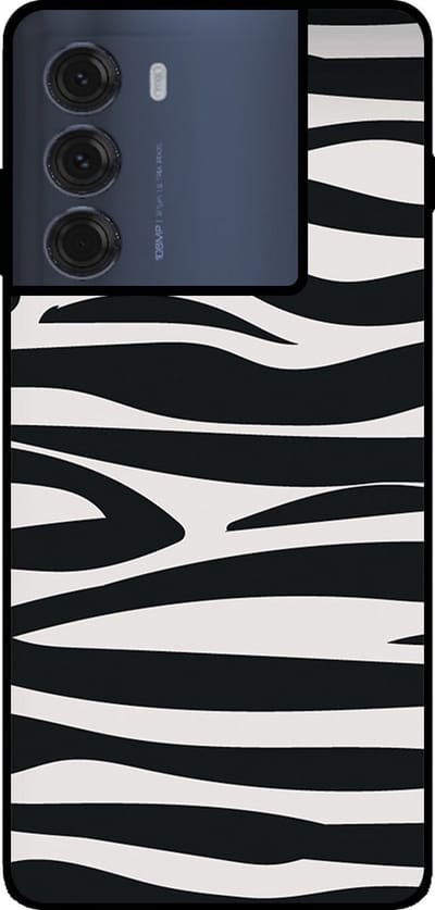 Smartphonica Telefoonhoesje Geschikt voor Motorola Moto G200 5G / Edge S30 met zebra opdruk - TPU backcover case zebra design - Zwart Wit geschikt voor Motorola Edge S30;Motorola Moto G200 5G