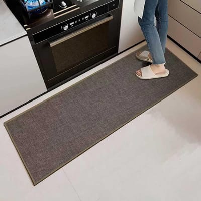 Antislip Keukenmat - Wasbare en Waterdichte Anti-Vermoeidheidsmat voor Keuken, Badkamer en Wasruimte (Beige, 43.5 x 120 cm) - Ideaal voor Comfort en Veiligheid