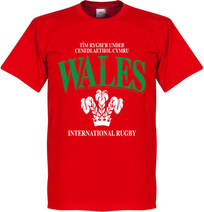 Wales Rugby T-Shirt - Rood - XS