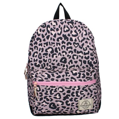 Milky Kiss Jungle Vibes Rugzak - Schooltas meisje - Roze - Panterprint