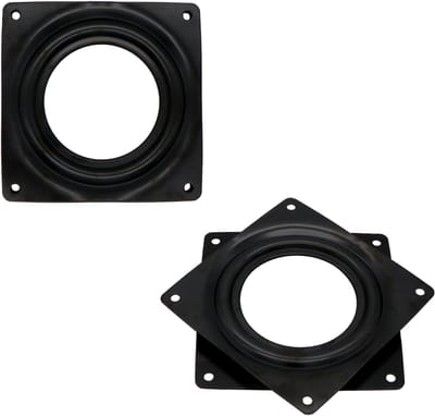 Draaitafel Lagers - Draaiplateau Onderdelen - Meubels Draaien - Zware Belasting - 4 Inch Vierkant - Zwart