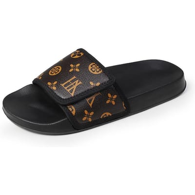 Herensandalen van echt leer Comfortabele herensandalen Huispantoffels Heren Zomerschoenen Uitverkoop Echte herenpantoffels Teenslippers 42 black