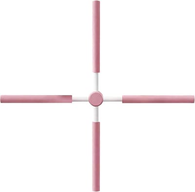 Yoga Stok - Correctie Staaf - Flexibiliteit Trainen - Ergonomische Handgrepen - 76 cm - Roze