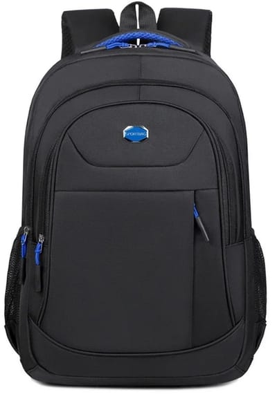 Mila Shop Rugzak - Waterdichte rugzak - Laptoptas - Schooltas - Student - Zwart/Blauw