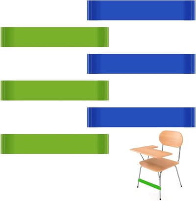 Set van 6 Rekbare Elastische Stoelbanden voor Kinderen met ADHD, Ideaal voor Stoelpoten, Yoga en Pilates, Versterking en Focus Verbetering