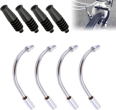 Accessoires Set voor V-Brake Fietsen - 8 Stuks V-Brake Tubes, Kabelgeleiders en Rubberen Hoezen voor Mountainbikes, Stadsfietsen en Vouwfietsen