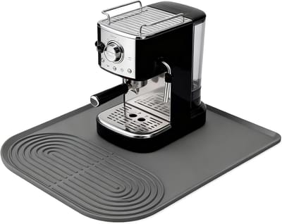 Siliconen Koffiemat 60 x 40 cm - Absorberende Ondergrond voor Keuken, Gootsteen en Bar in Grijs