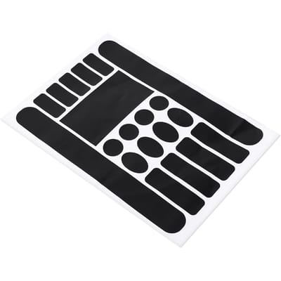 1 Stuk Fiets Fietsen Mountainbike Ketting Frame Krasbestendig Sticker Beschermfolie black