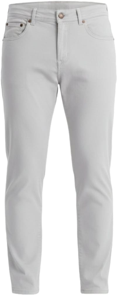 OMBRE Broek - Slim Fit - Katoen - Rits Grijs XL
