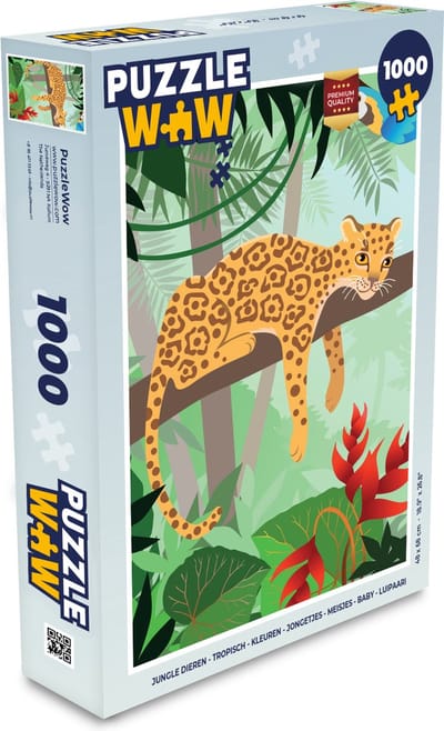 Puzzel Jungle dieren - Toekan - Jongens - Meiden - Luipaard - Legpuzzel - Puzzel 1000 stukjes volwassenen