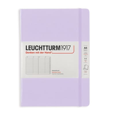 Leuchtturm adresboek lilac medium hardcover a5 145x210mm