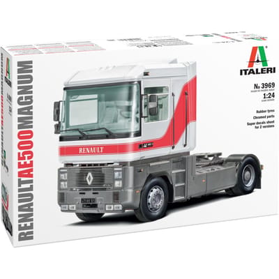 Italeri Modelbouwpakket Vrachtwagens - 3969 Renault AE500 Magnum 4x2 - Vrachtwagen Plastic - 1:24 - Modelbouw