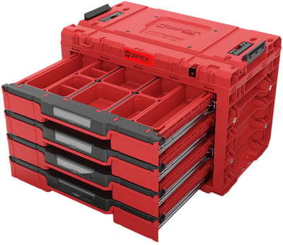 Qbrick System PRIME Drawer 4 Toolbox Expert Red Ultra HD Gereedschapskist